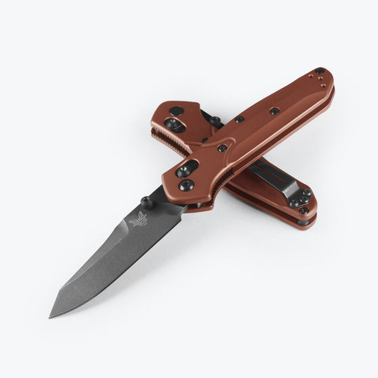 Benchmade Mini Osborne 3" Folding Knife w/ Burnt Copper Aluminum Handle