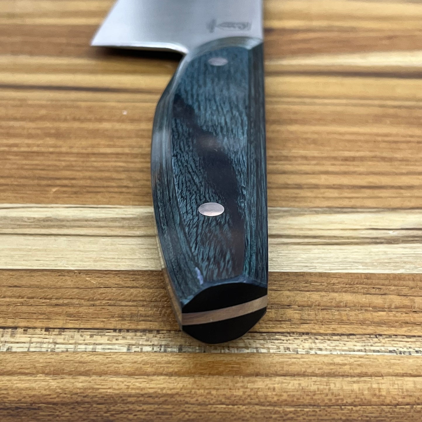 Patterson Forge Semi-Custom 165mm (6.5") Santoku w/ Indigo DymaLux Handle