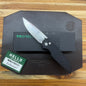 Pro-Tech TR-3 Integrity 3.5" Folding Knife w/ Black Relic Texture Aluminum Handle & Black Lip Pearl Button
