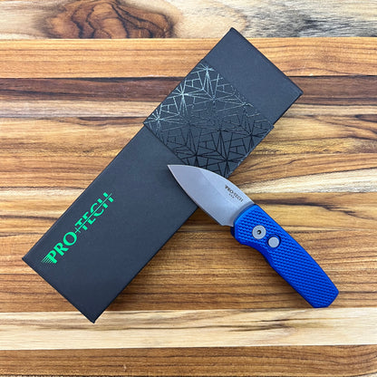 Pro-Tech Runt 5 2" Auto w/ Textured Blue Handle