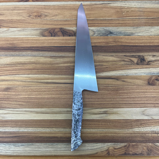 Enceladus 230mm (9") K-Tip Gyuto w/ White Fat Carbon Fiber Handle