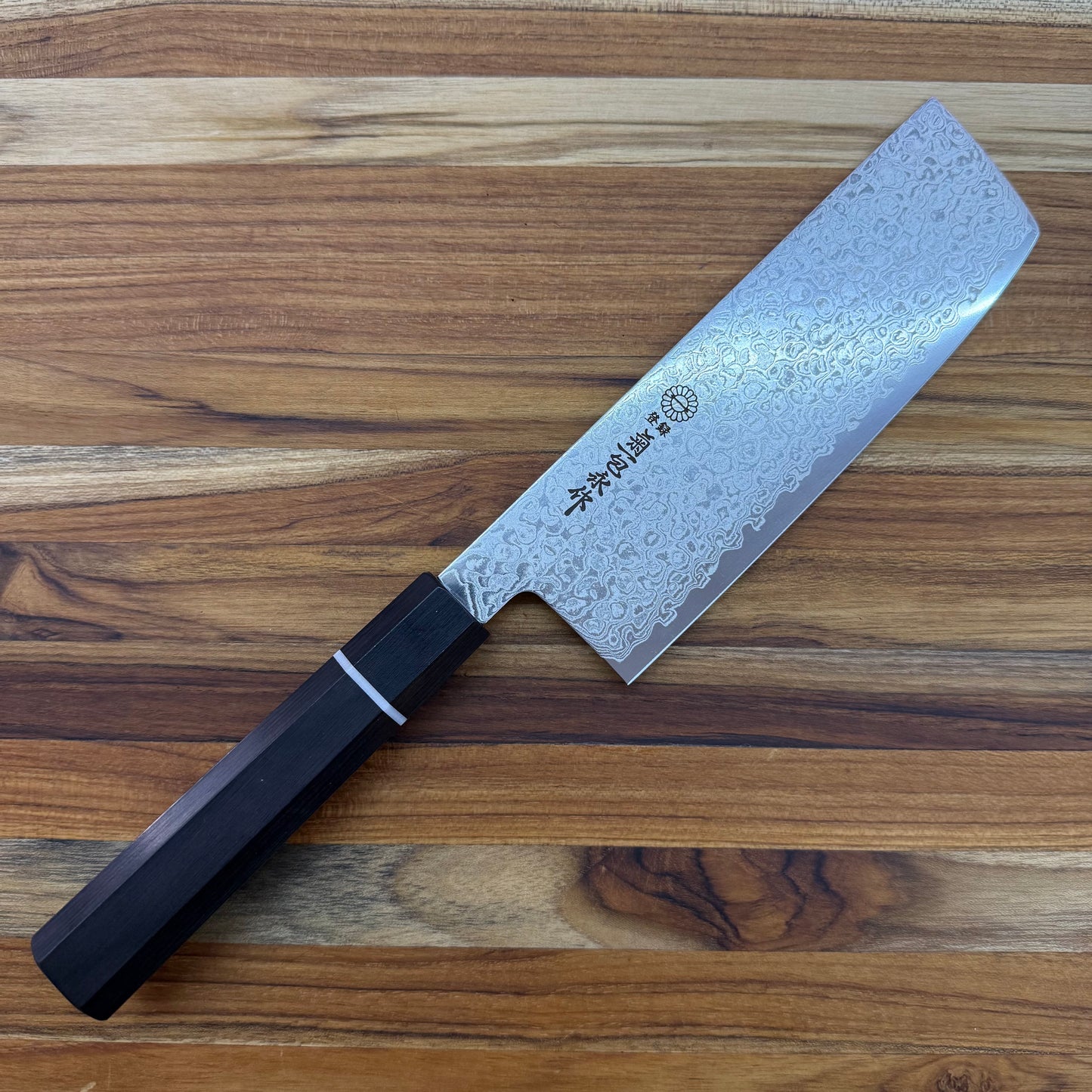 Kikuichi ZA69 Layer Damascus 160mm (6.5") Nakiri