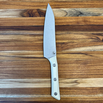 Microtech Culinary 6" Utility Knife w/ Ivory G10 Handle