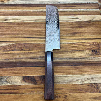 Kikuichi Nickel Warikomi Damascus 170mm (6.75") Nakiri