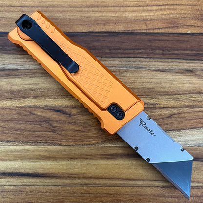 Reate Exo-U Gravity 2.5" Utility Knife w/ Orange Diamond Handle