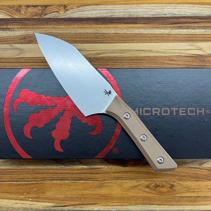 Microtech Culinary 6" Santoku w/ Coyote Tan G10 Handle