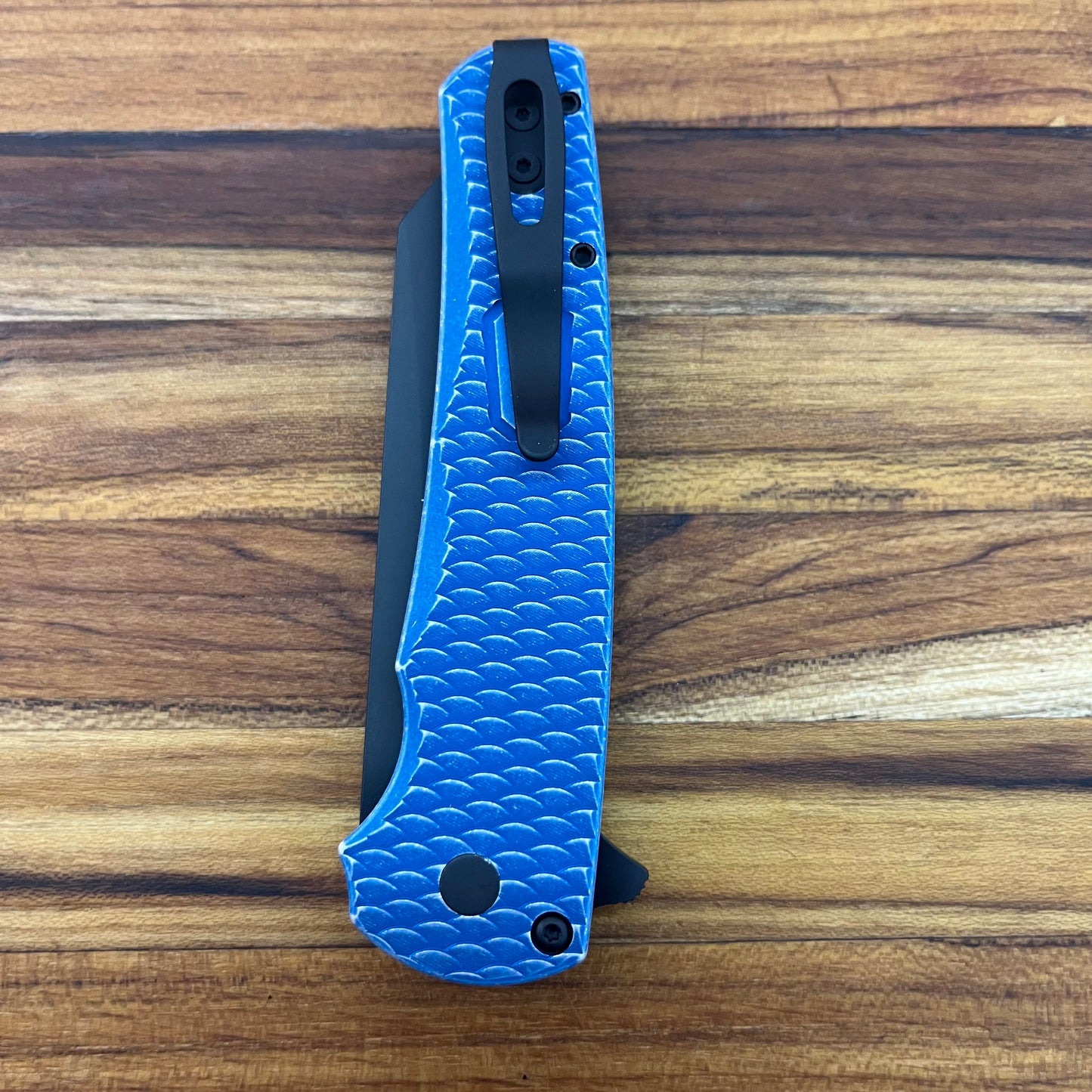 Pro-Tech Malibu 3.25" Flipping Knife w/ Battle Worn Blue Dragon Scale Handle