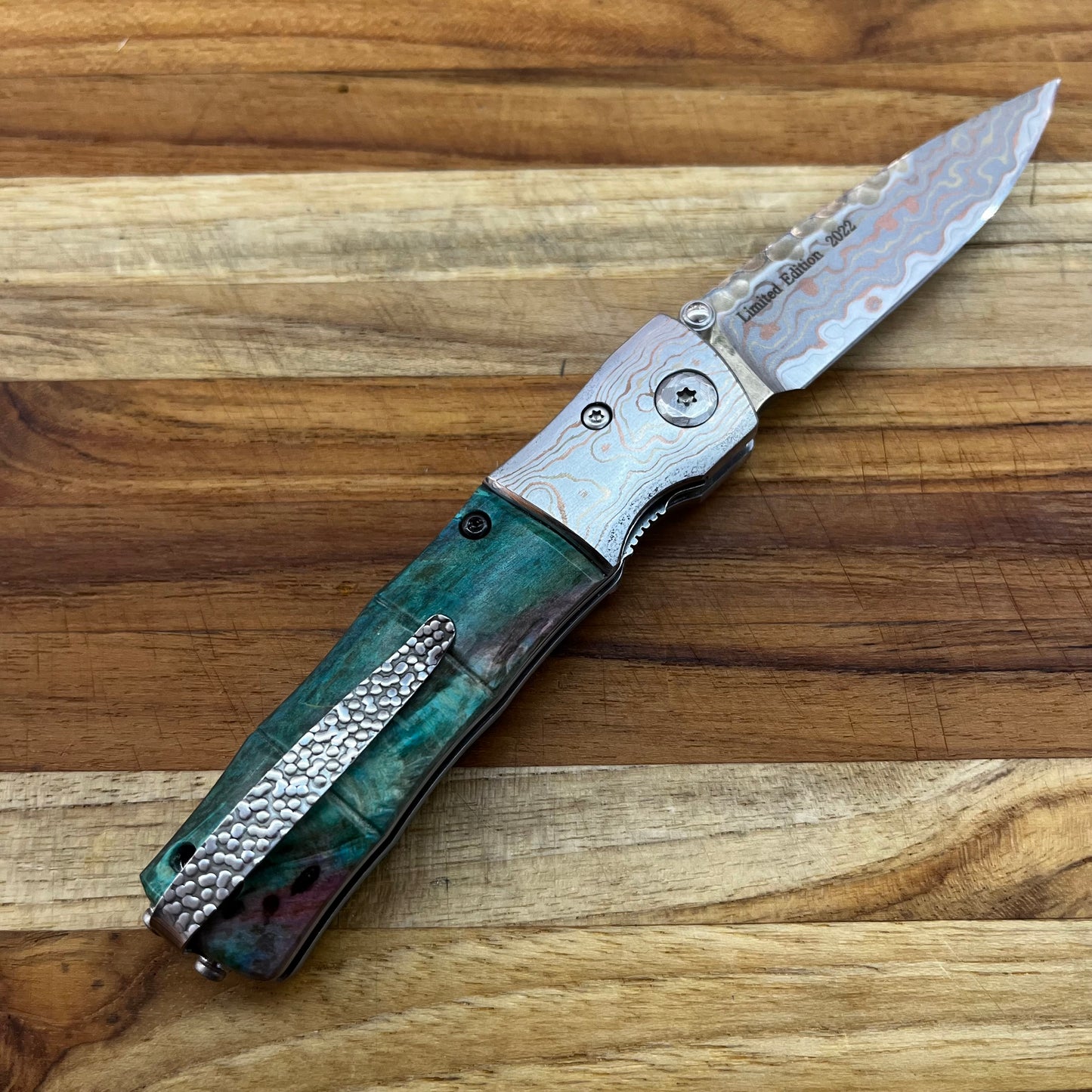 *BLEMISHED* Mcusta *Limited Edition Blade Show 2022* Mokume Damascus Folder