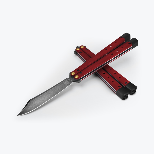 Benchmade Necron 4.6" Bali-Song w/ Ruby G10 Handle