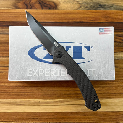 Zero Tolerance Sinkevich 3.25" Flipping Knife w/ Carbon Fiber Front & Titanium Back Handle