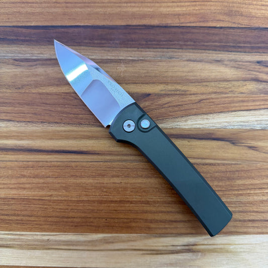 Pro-Tech 2026 Chavez Scapegoat Compact Custom 003 3" Auto w/ Green Handle