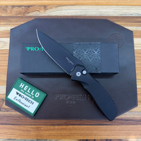 Pro-Tech Pallas 3.75" Auto w/ Black Aluminum Handle