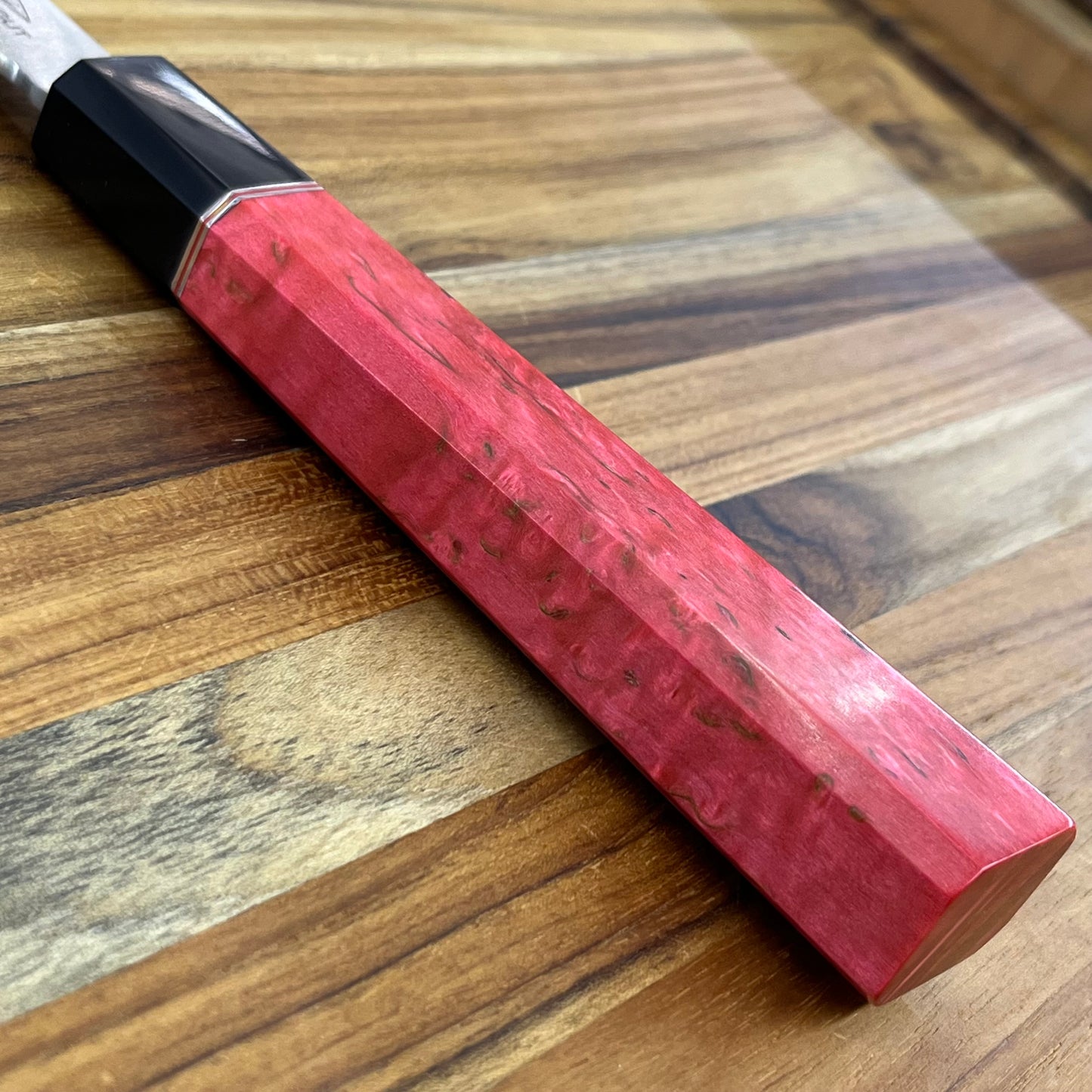 Alfredo Faccipieri ONE 190mm (7.5") Gyuto w/ MagnaCut & Stabilized Red Karelian Birchwood Handle
