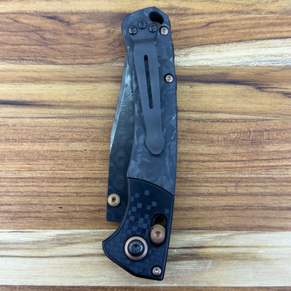 Benchmade Limited Edition Mini Crooked River 3.5" Folding Knife w/ Textured Aluminum & Carbon Fiber Handle