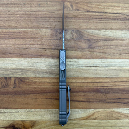 Microtech Ultratech EX ZBP Bayonet 3.5" OTF w/ Grey Aluminum Handle