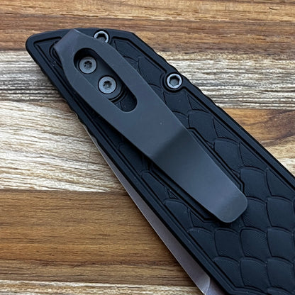 Pro-Tech TR-3 Integrity 3.5" Folding Knife w/ Reptile Black Handle
