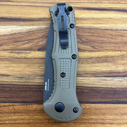 Benchmade Mini Claymore 3" Auto w/ Ranger Green Grivory Handle