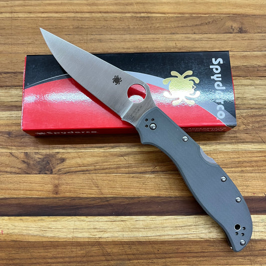 Spyderco Stretch 2 XL Cruwear Grey G10 *Sprint Run*