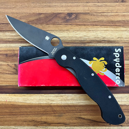Spyderco Military Black Blade Black G10 Folder