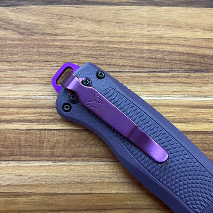 Benchmade Shootout 3.5" OTF w/ Dark Purple Grivory Handle