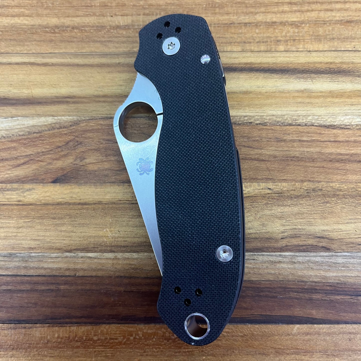 Spyderco Paramilitary 3 3" Folding Knife w/ Black G10 Handle