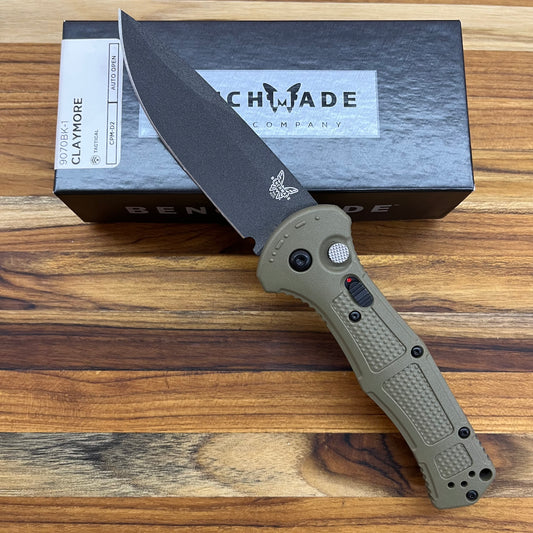 Benchmade Claymore 3.5" Auto w/ Foliage Green Grivory Handle
