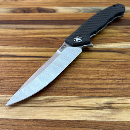 Zero Tolerance Large Sinkevich 4" Flipping Knife w/ Carbon Fiber Front & Titanium Back Handle