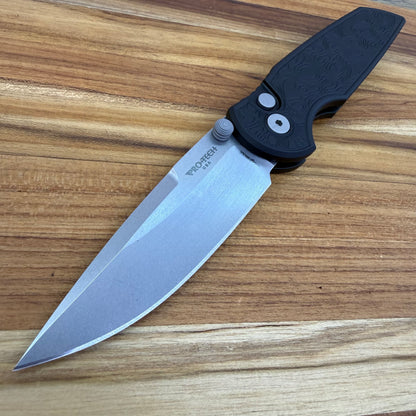 Pro-Tech TR-3 Integrity 3.5" Folding Knife w/ Black Topographic Textured Aluminum Handle