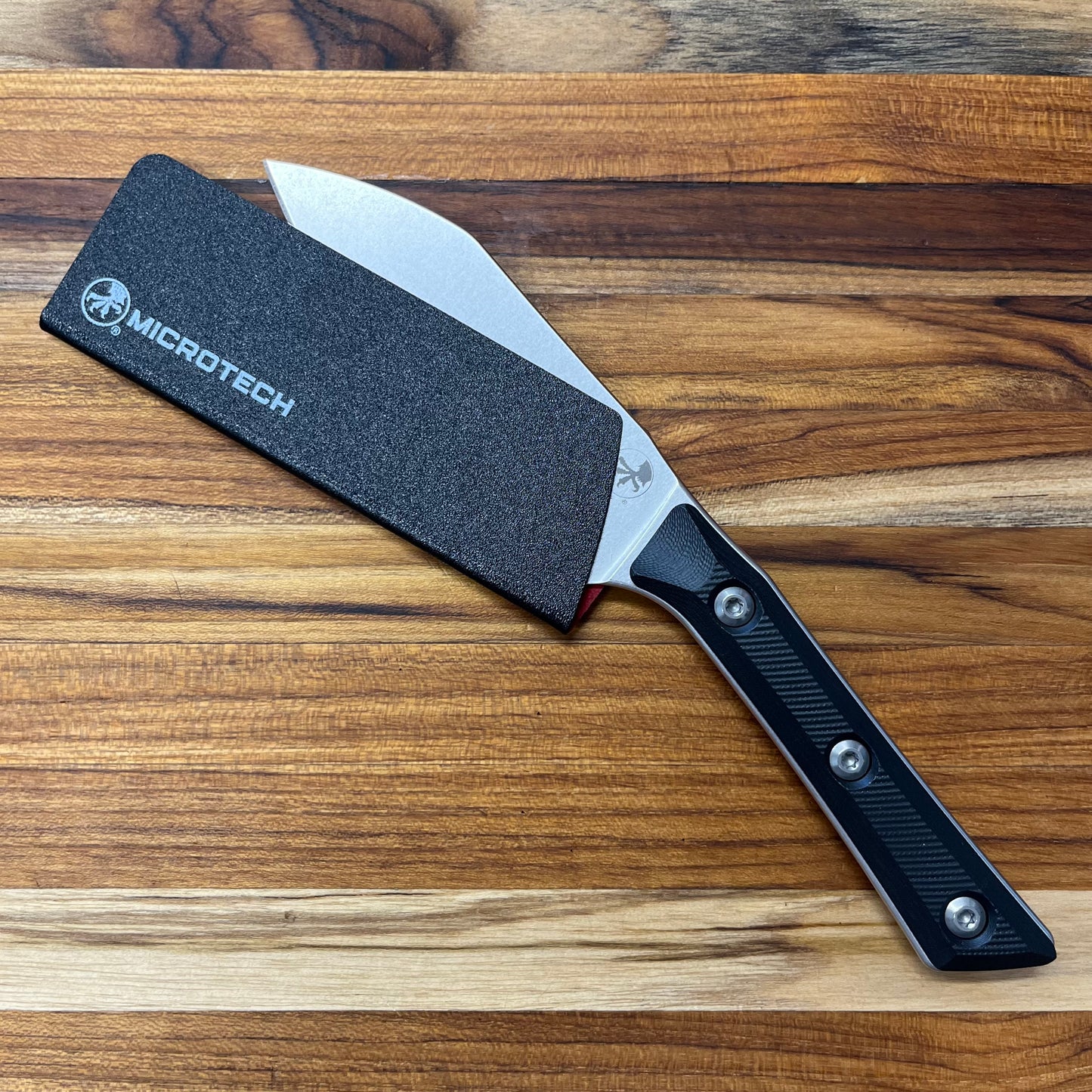 Microtech Culinary 4.2" Santoku w/ Black G10 Handle