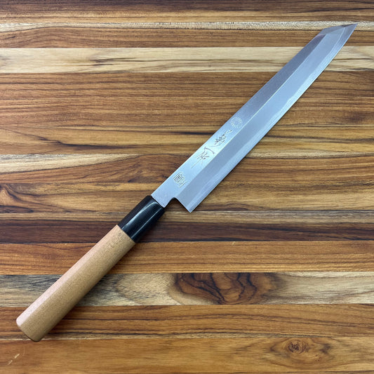 Kikuichi Kokaji White Carbon 240mm Yanagi w/ Saya