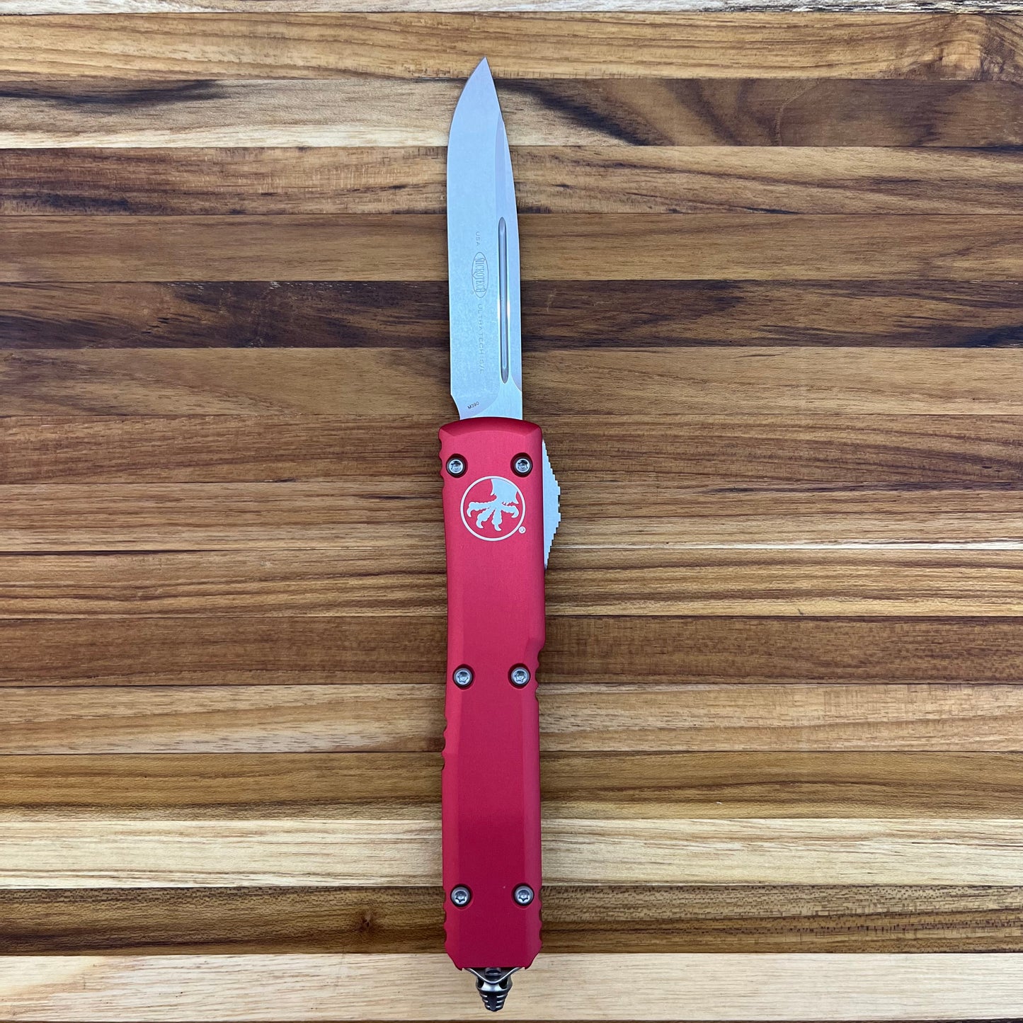 Microtech Ultratech S/E 3.25" OTF w/ Red Aluminum Handle