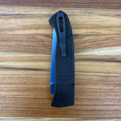 Pro-Tech Brend Classic 3" Auto w/ Sapphire Blade & Black Diamond Texture Aluminum Handle
