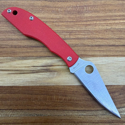 Spyderco Grasshopper 2" Folding Knife w/ Red Handle