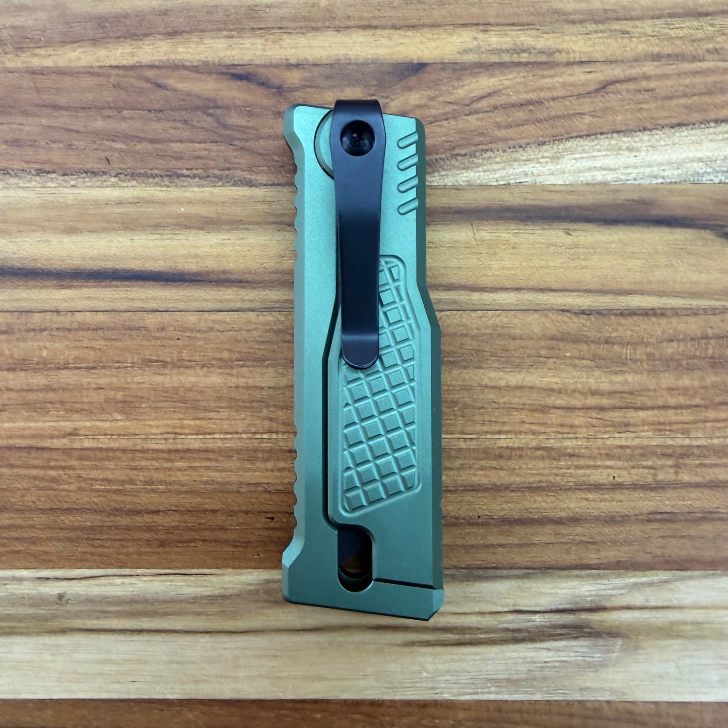 Reate Exo-U Gravity 2.5" Utility Knife w/ Green Diamond Handle