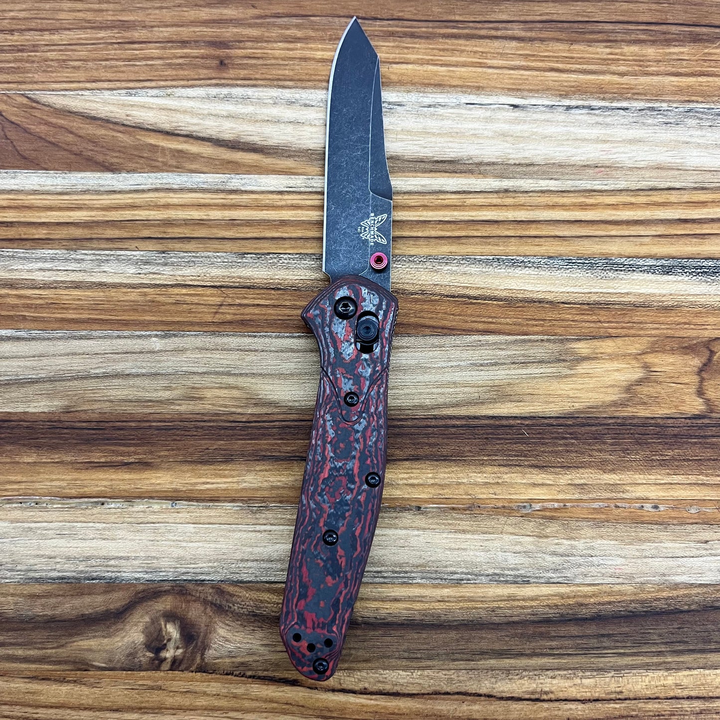 Benchmade *Limited Edition* Osborne 3.5" Folding Knife w/ Lava Flow Fatcarbon Handle