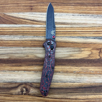 Benchmade *Limited Edition* Osborne 3.5" Folding Knife w/ Lava Flow Fatcarbon Handle