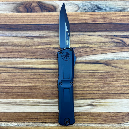 Microtech Combat Troodon Gen III Bowie 4" OTF w/ Black Aluminum Handle