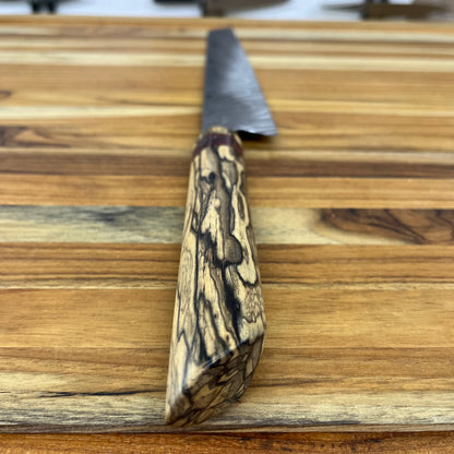 Baldwin Blades Blade Show 220mm (8.75") Sujihiki w/ Black & White Ebony Handle
