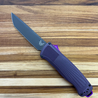 Benchmade Shootout 3.5" OTF w/ Dark Purple Grivory Handle