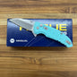 Hogue X1-MicroFlip 2.75" Flipping Knife w/ Aquamarine Aluminum Handle