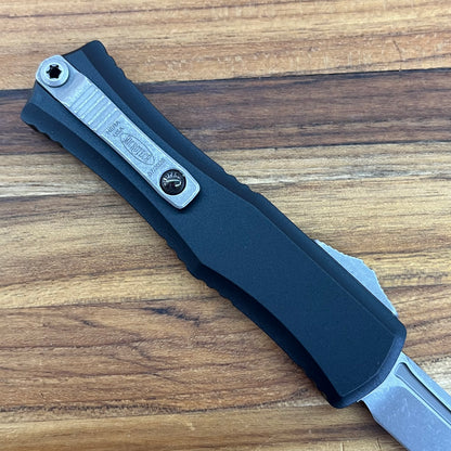 Microtech Hera II Mini Apocalyptic T/E 3" OTF w/ Black Aluminum Handle