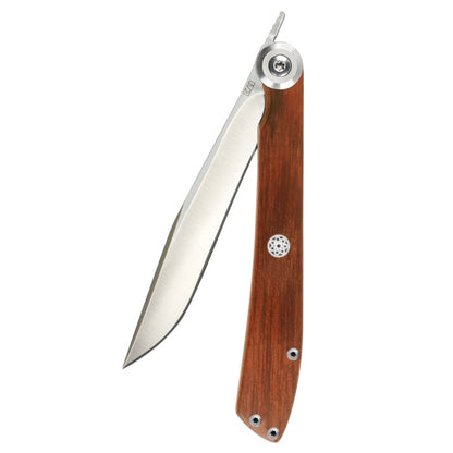 Kai Personal Folding Steak Knife 3.25" w/ Rosewood Handle and Sheath