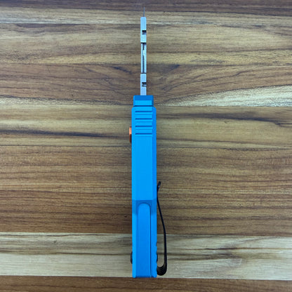 Reate Exo-U Gravity 2.5" Utility Knife w/ Blue Speedhole Handle