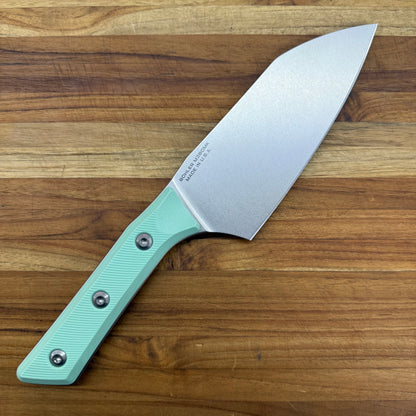 Microtech Culinary 6" Santoku w/ Caribbean Blue G10 Handle