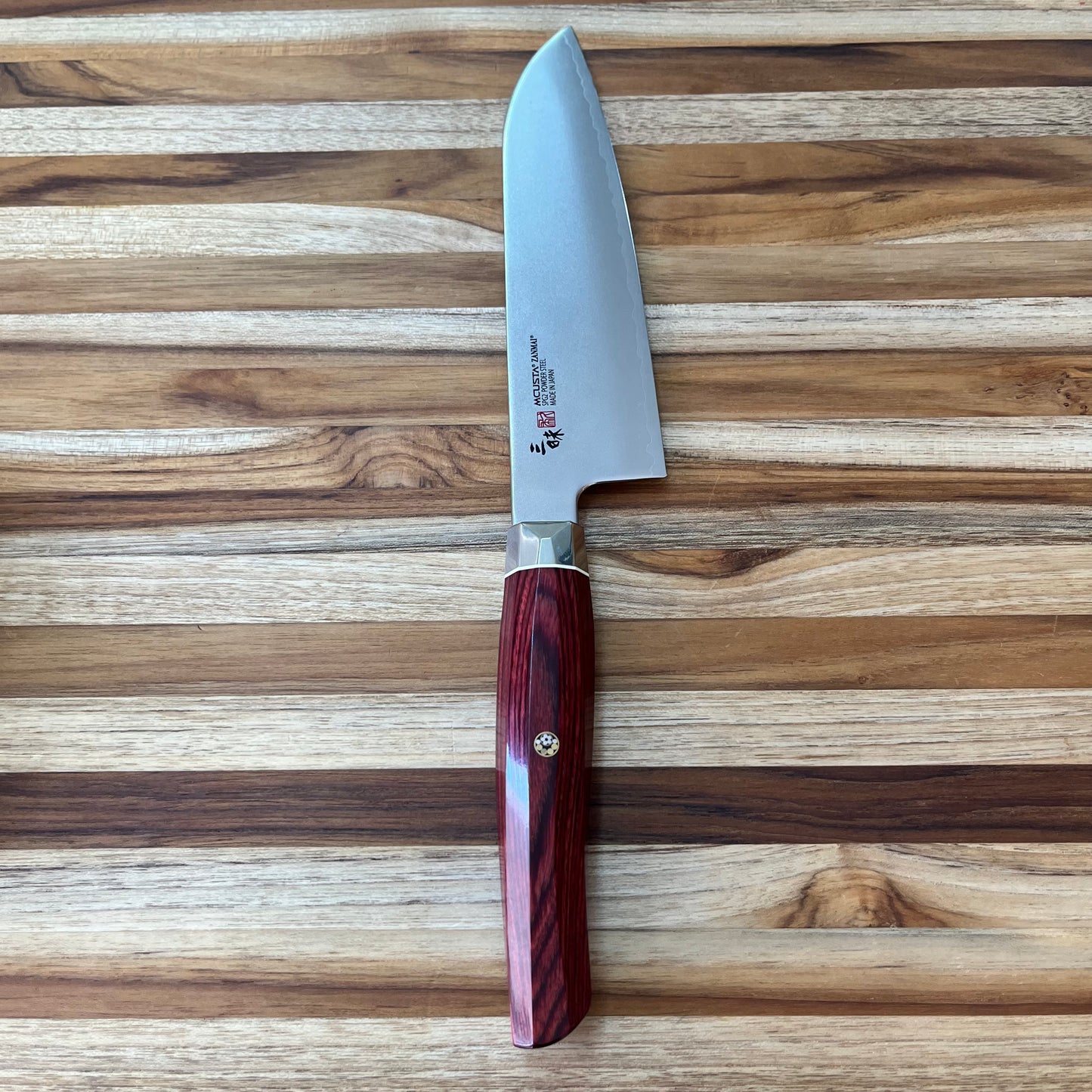 Mcusta Zanmai Revolution Red 180mm (7") Santoku