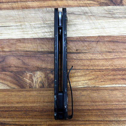 *DISCONTINUED* Civivi Imperium 3.5" Folding Knife w/ Shredded Carbon Fiber & Silver Handle