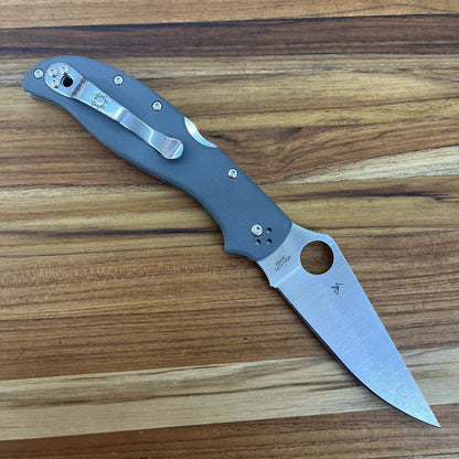 Spyderco Stretch 2 XL Cruwear Grey G10 *Sprint Run*