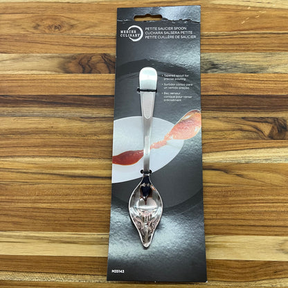 Mercer Tool 7.25" Satin Petite Saucier Spoon w/ Spout