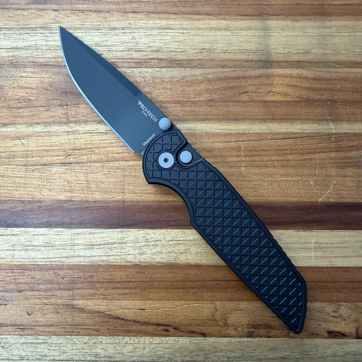 Pro-Tech TR-3 Integrity 3.5" Folding Knife w/ Black Relic Aluminum Handle