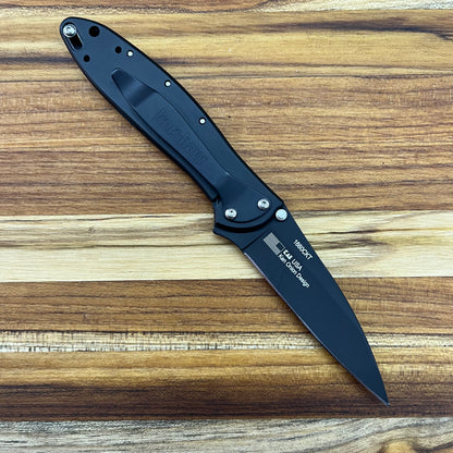 Kershaw Leek 3" Flipping Knife w/ Black Blade & Aluminum Handle
